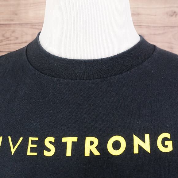 VINTAGE NIKE LIVESTRONG LANCE ARMSTRONG FOUNDATION Y2K 00s SILVER TAG TSHIRT XL - Picture 2 of 8